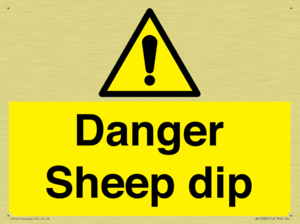 Danger Sheep dip